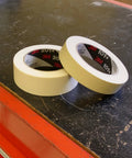 Light Duty General Use Masking Tape Tan Crepe Paper 1.42 In By 2.15 In With 4.4 Mil Adhesive Easy Tear Multi Surface Grip Strong But Gentle