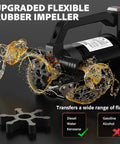 Cordless Fuel Transfer Pump 13 GPM Electric Pump With 21V 4Ah Battery and upgraded rubber impeller for fluid transfer