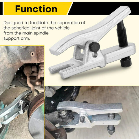 Heavy Duty Ball Joint Separator Tool for Quickly Pulling Arms Tie Rods and Ball Joints with Adjustable Opening from 1-1/8 to 2-1/8 Inches