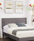 Bedroom scene with two LED Floor Lamp With Dope Medusa Multi Head Design, five colored shades, shelves beside a grey bed.