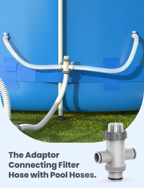 Dual Split Hose Plunger Valve For Above Ground Pools Replacement Shut Off Valve With Two Inlet Ports Easy Flow Control No Fuss Backwash And Filter Maintenance For Your Pool System, plastic hose connector
