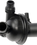 Heavy Duty Engine Coolant Thermostat Housing Assembly No Sweat Direct Swap For Your Road Rig, black plastic, designed to fit performance vehicles.