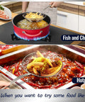 Solid Stainless Steel Spider Strainer Skimmer Ladle For Cooking And Frying used for frying fish and hotpot cooking.