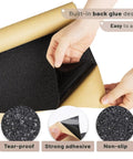 Hands peeling back Grip Tape For Skateboards, Longboards And Scooters - Non Slip, Bubble Free Application, 110 X 27 Cm