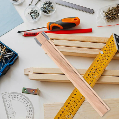 Wooden Drawer Slides with Center Mount Bottom Track for Dresser Repair and Furniture Assembly, seen with tools and screws.