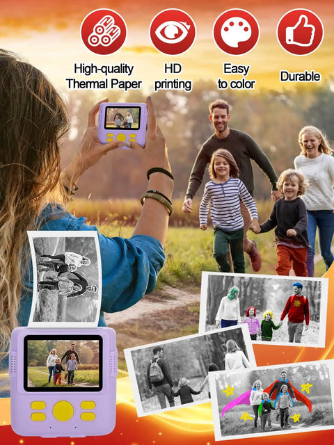 Six Pack Kids Camera Paper Roll Refills For Instant Print Thermal Photo Paper 2 Inch By 23 Feet Compatible With Most Cameras Great Birthday Gift For Kids white thermal rolls for kid camera printing