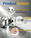 Heavy Duty Adjustable Pie Cut Corner Hinge For Lazy Susan Cabinets And Bifold Doors Compatible With Grass 975, chrome finish, flexible design.