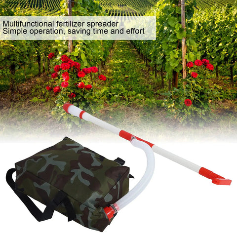 Handheld Manual Fertilizer Spreader With Bag For Farm Crops Like Corn Vegetables Sugar Cane And Fruit Trees Increases Productivity And Slashes Labor For Ground Fertilization Of Pepper And Other Crops with camouflage bag