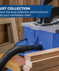 Pro Grade Heavy Duty Pocket Hole Jig For Woodworkers Fast Precise Drill Press Compatible Joinery Tool with dust collection attachment.