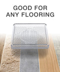 Square Anti Slip Furniture Pads Straight Up Gotta Keep Heavy Tables Locked Down Clear Protective Covers on various flooring surfaces
