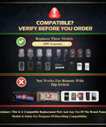 Compatibility chart for Two Pack G1T-BX Remote Replacement For Genie And Overhead Door Garage Door Openers 1997 To Present
