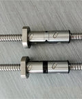 Double Nut Ballscrew For CNC Machines And 3D Printers 250 To 2000 Mm End Machined Cold Rolled 650 Mm For Ultra Smooth Low Friction Linear Motion And High Precision, 25mm steel screw