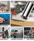 Universal Socket Tool Gift Set For Men Stocking Stuffers And Dad Gifts Perfect For DIY Fans And Dope Gadget Geeks White Elephant Friendly Christmas Gift For Him Boyfriend Husband shown in various uses like bike and auto repair.