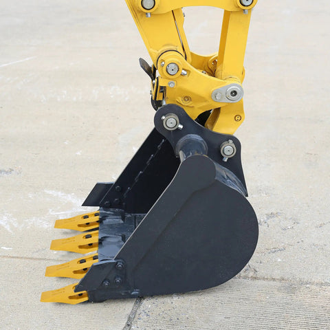 Excavator with Five Set Trenching Bucket Teeth Kit For Skid Steer Backhoe Bolt On Teeth with Bolts and Nuts 5/8 Inch Lip