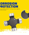 Greaseable Heavy Duty Universal Joint For Jeep Grand Cherokee High Strength U Joint Built For Smooth Power Transfer And Easy Lubrication For Tough Off Road And Daily Driving corrosion-protected black U-joint
