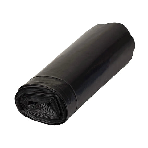 Rolled black polyethylene sheeting, 3 ft by 50 ft, 4 mil, heavy duty plastic film for weatherproofing covers in home, garage or outdoors.