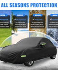Waterproof Car Cover for Volkswagen Beetle Bug Sedan 2 Door 1960 1980 All Weather Full Vehicle Cover With Driver Door Zipper