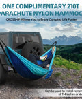 Beefed Up Hitch Mount Hammock Stand With Parachute Nylon Hammock And Storage Bag for 2 Inch Receiver attached to SUV outdoors