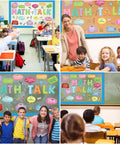 Classroom with Math Talk Bulletin Board Set For Classrooms And Home Offices Kid Friendly Interactive Math Discourse Cards