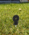 Electric Fence Insulators For Wood Posts With Socket Tool 51Pcs Insulated Fence Hardware Clips, black PP insulator in grass