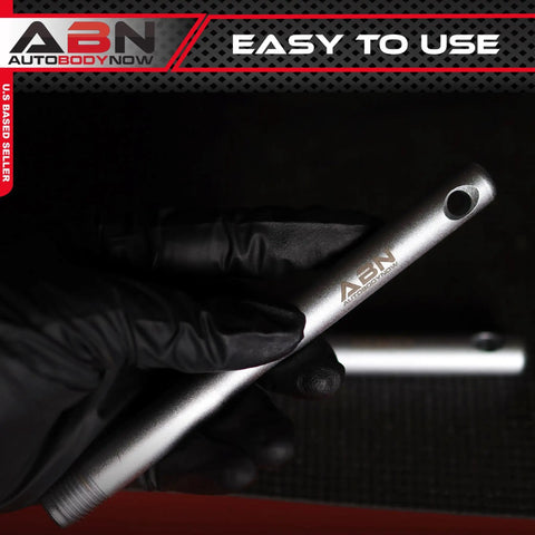 Wheel Hanger Pin Set Two Pack M14 x P1.5 Wheel Stud Alignment Guide Pins easy to use in black gloved hand