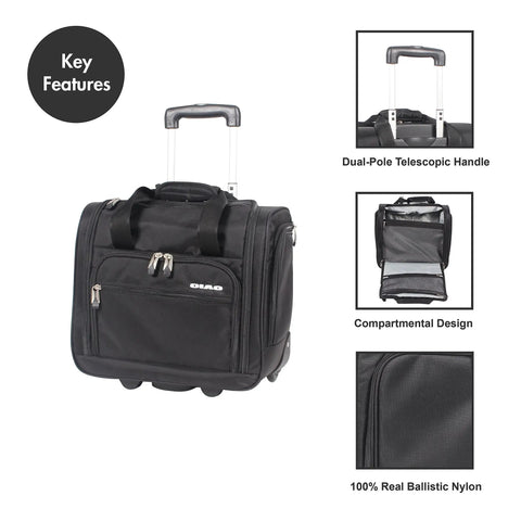 Under Seat Carry On Bag With Rolling Wheels For Airline Travel Your Go To 15 Inch Personal Item That Fits Easy Lightweight 4 Lb Case