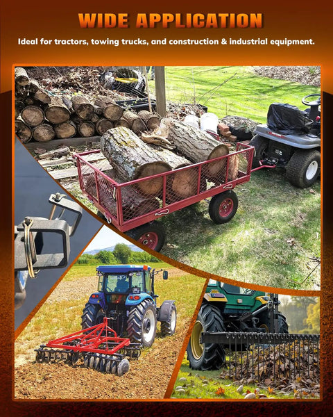 358 Piece Pin Set With Hitch Pins Lynch Pins PTO Pins For Tractors Trailers Trucks Mowers Snow Plows And Farm Equipment Heavy Duty Attachments For Secure Vibration Free Connections on tractor and trailer use