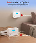 Portable Carbon Monoxide Detector With Digital Display And Sealed Lithium Battery Straight Up Reliable CO Alarm wall-mounted and self-standing options