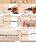Installation guide for All In One Outdoor String Light Hanging Kit With 300 Ft Nylon Coated Stainless Steel Cable And Essential Accessories