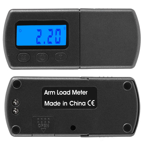 Ultra Precise Stylus Force Scale For Turntables With Blue Backlit Display Digital Gauge For MM MC Piezoelectric Pickup Auto Calibration Tare And Unit Conversion Between Grams Ounces Ozt Taels And Carats Auto Sleep, black plastic body