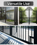 Image showcasing metal gates with Upgrade Gate Wheel 1700 Lb Load Capacity Heavy Duty 6 Inch Gate Caster in use.