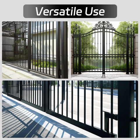 Image showcasing metal gates with Upgrade Gate Wheel 1700 Lb Load Capacity Heavy Duty 6 Inch Gate Caster in use.