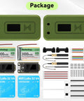 ESP32 S3 LoRa V4 Development Board Duo With L76 Gnss Gps Module And 3000 Mah Battery Plus Green Case components and accessories.