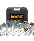 Mechanics Tool Set With 200 Piece Sockets And Ratchets, Quarter Inch Drive To One Half Inch Drive, sturdy case, 72 Tooth Ratchets visible
