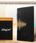 Game Changer 4 Pack Sound Proof Foam Panels 48X24X2 Acoustic Egg Crate Wall Tiles displaying high density noise-blocking foam.