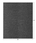 Heavy Duty Pro Grade Moving Blankets Textile Skins 54x72 Inches Pads 1.66 Lbs Each Pack Of 24 Gray, shown flat with dimensions.