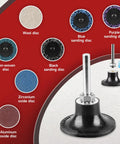 104Pcs 2 Inch Sanding Discs Set for Drill and Die Grinder With One Quarter Inch Holder Quick Change Aluminum Zirconia and Nonwoven Discs For Grind Polish Burr Finish Rust Paint Removal Perfect For DIYers And Pros