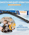 Smooth and quiet BMW 3 Series front windshield wiper blades set of 2 in 24 inch and 19 inch compatible replacement for E90 E91 2009 2012 F30 F31 F34 F80 M3 2012 2018