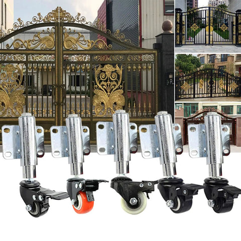 Heavy Duty Shock Absorber Rotating Caster Wheels Built To Last 40mm Swivel Castors For Furniture Tables And Trolleys