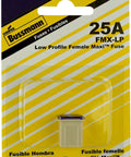 Heavy Duty Maxi Fuse For Trucks, No Nonsense Slow Blow Female Connector, 25 Amp At Thirty Two Volt Dc in packaging.