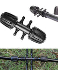 10 Pack Barbed Tee Irrigation Fittings For 1/3 Inch To 1/4 Inch Tubing, 6 Way Adapter with Anti Drop Quality in garden setup