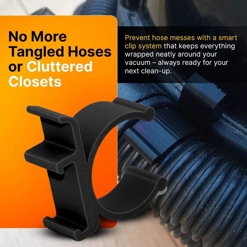 Universal Vacuum Hose Holder Clip Set For Henry, George, James And Charles Heavy Duty Hose Clips For Secure Storage Keeps Hose Neat