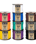 10 Roll Set Of 12 Gauge Copper Clad Aluminum Primary Wire In Assorted Colors 100 Ft Per Roll Flexible PVC Insulation Fire Resistant