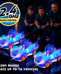 Kids and adults racing Sonic Glow Racer RC Car Ready To Run One Twenty Eight Scale Remote Control Vehicle With Light Up Body