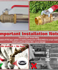 Beefy Heavy Duty Brass Ball Valve G Three Quarter Inch Male To Female Thread Pipe Fitting With Lever Shutoff Handle installation guide