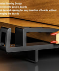 Woodworking Cabinet Installation ABS Plate Filler Scribing Jigs For Furniture Assembly with Stable Grip in use on wood trim