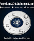 Rock Solid 304 Stainless Steel Flat Washers Heavy Duty Assorted Metric Hardware Kit With M2 Through M10 Sizes Rust Resistant Screws And Bolts Built Toughest For Industrial Work And Garage Projects That Never Quit, featuring a stainless steel washer with a smooth finish.