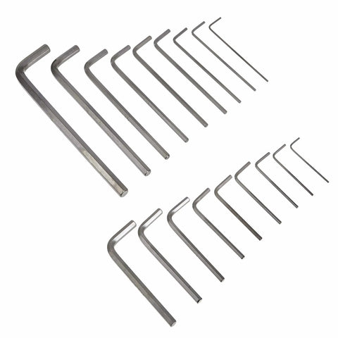 36-Piece Allen Wrench Set Hex Keys With SAE And Metric Sizes Long And Short Arm Chrome Vanadium Steel Two Organized Storage Cases Durable Handyman Toolkit