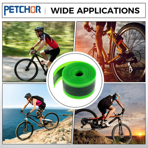 Two Rolls Fat Bike Tire Liners With TPU Puncture Protection For Inner Tubes Compatible With 12 To 29 Inch And 700C