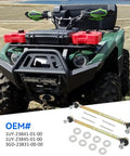 Tie Rod End Assembly For Raptor 350 YFM350 And Warrior 350 YFM350X ATV Beefed Up Steering For Rock Solid Control Replaces Worn Linkage To Stop Squeaks And Loose Steering Fits 1987 Through 2004 Warrior 350 And 2004 Through 2013 Raptor 350. ATV tie rod end assembly kit with rods, pins, and washers